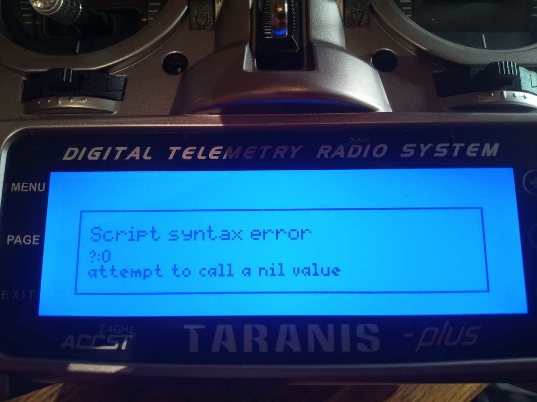 Script Error Message 1.9.1 beta2 · Issue #105 · yaapu ...